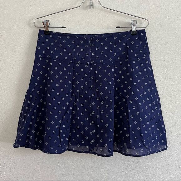 Lilly Pulitzer Charleston Flounce Mini Skirt A Little Unbuttoned Navy Blue 6 NWT - Picture 4 of 8